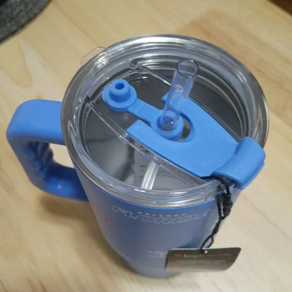 Blue Stainless Steel Travel Tumbler - Picture 2 of 3